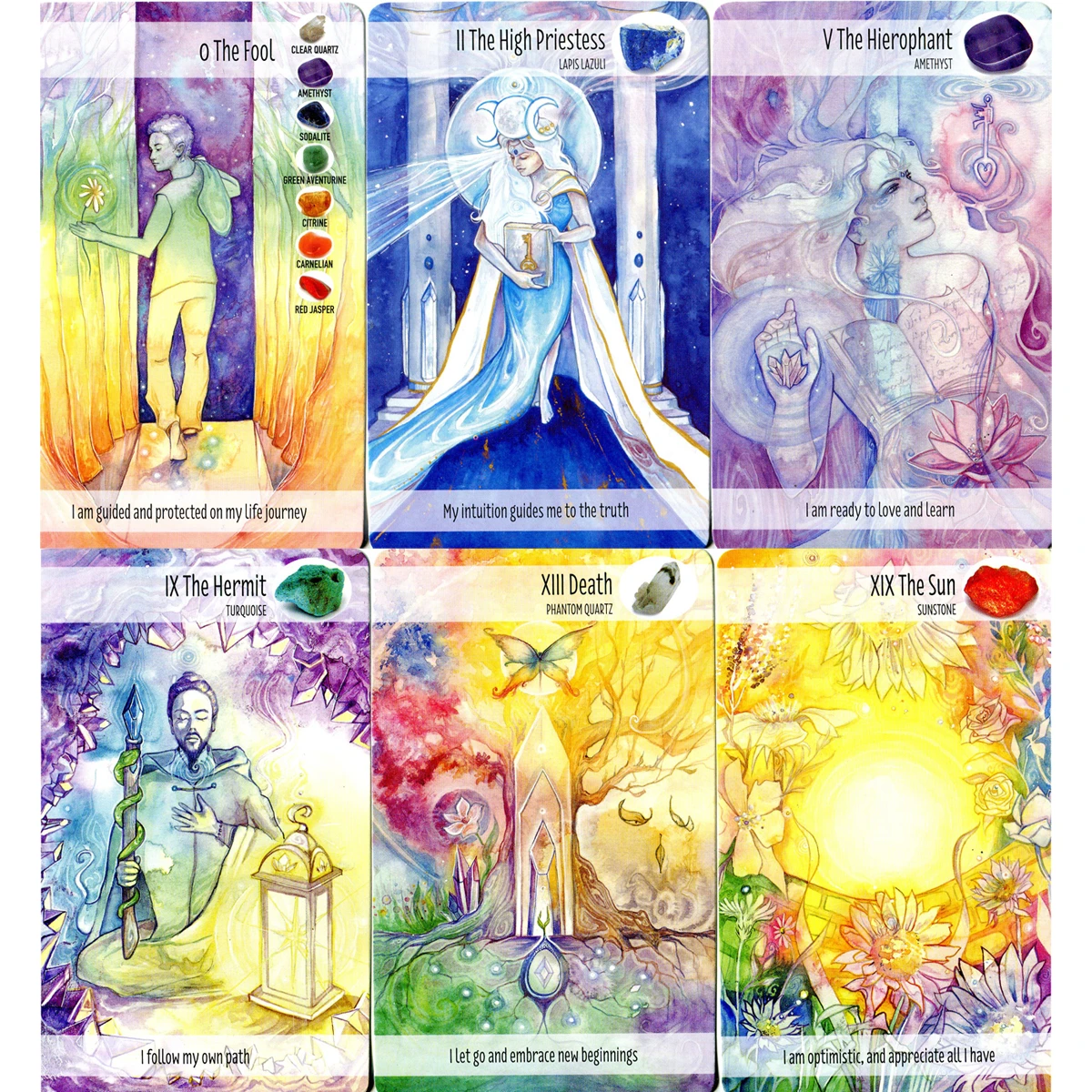 Crystal Visions Tarot by Jennifer Galasso | Holisticshop.co.uk