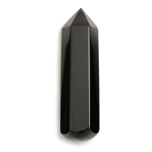 Black Obsidian Crystal Wand - 60mm long