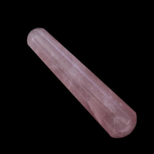 Smooth Rose Quartz Chunky Massage Wand (9cm)