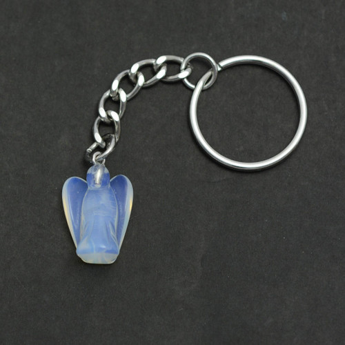 Small Opalite Angel Keyring (2cm)