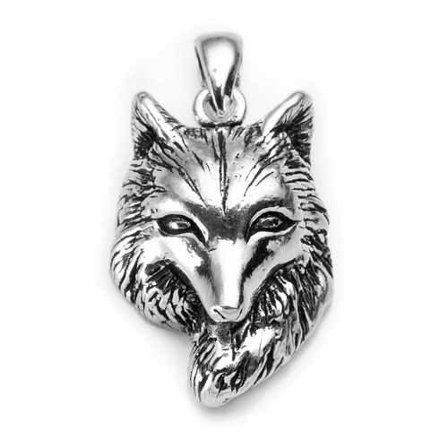Sacred Wolf Pendant (Sterling Silver)