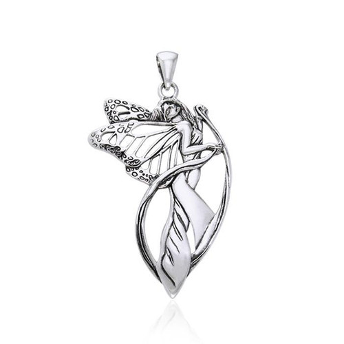 Butterfly Fairy Pendant (Sterling Silver) by Courtney Davis