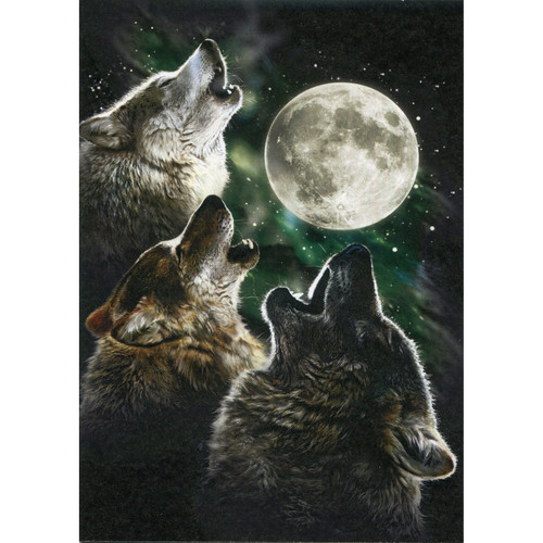 Three Wolf Moon Greeting Card (Blank) - Holistic Shop