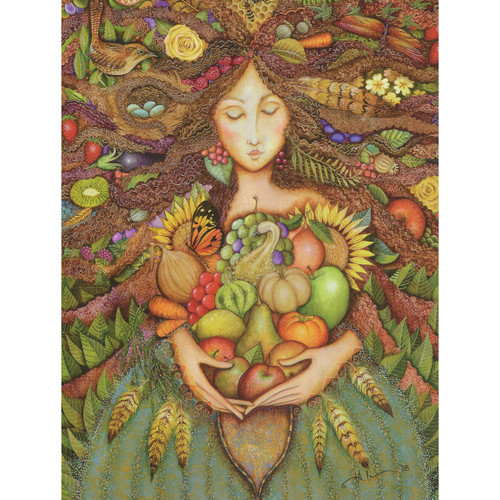 Harvest Goddess Greeting Card (Birthday)