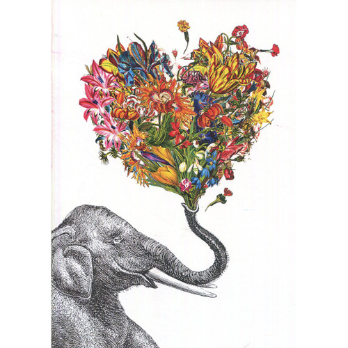 Love Elephant Greeting Card (Blank)