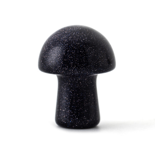 Mini Blue Goldstone Crystal Mushroom