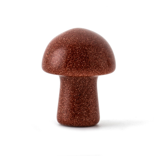 Mini Red Goldstone Crystal Mushroom