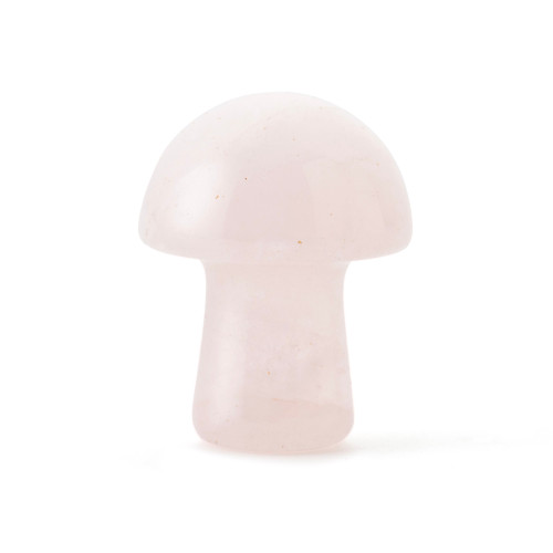 Mini Rose Quartz Crystal Mushroom