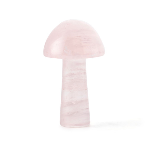 Rose Quartz Crystal Mushroom (Medium Size)