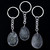 Clear Quartz Teardrop Crystal Keyring