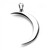 Ellipse Moon Pendant (Sterling Silver)