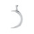 Ellipse Moon Pendant (Sterling Silver)