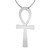 Large Polished Ankh Pendant (Sterling Silver)