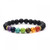 Chakra Crystal Bracelet (with Lava Beads)