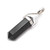 Black Tourmaline Crystal DT Point Pendant (Sterling Silver Setting) - Smaller