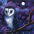 Midnight Owl Greeting Card (Blank)
