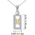 Gemini Pendant with Mother of Pearl & Chain Set (Sterling Silver)