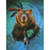 Brown Bear Spirit Greeting Card (Birthday)