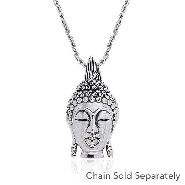 Chakra Buddha Pendant (Sterling Silver) - Chakra Jewellery