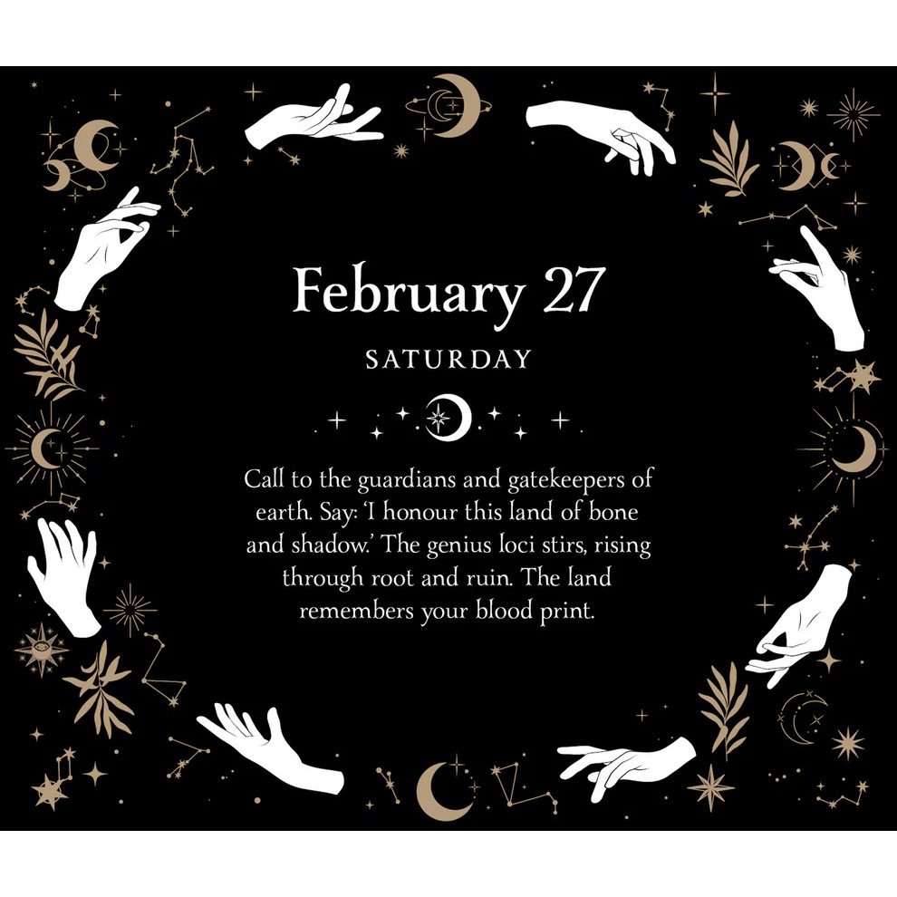 2027 Witch's Day-to-Day Magick Calendar by Flavia Kate Peters