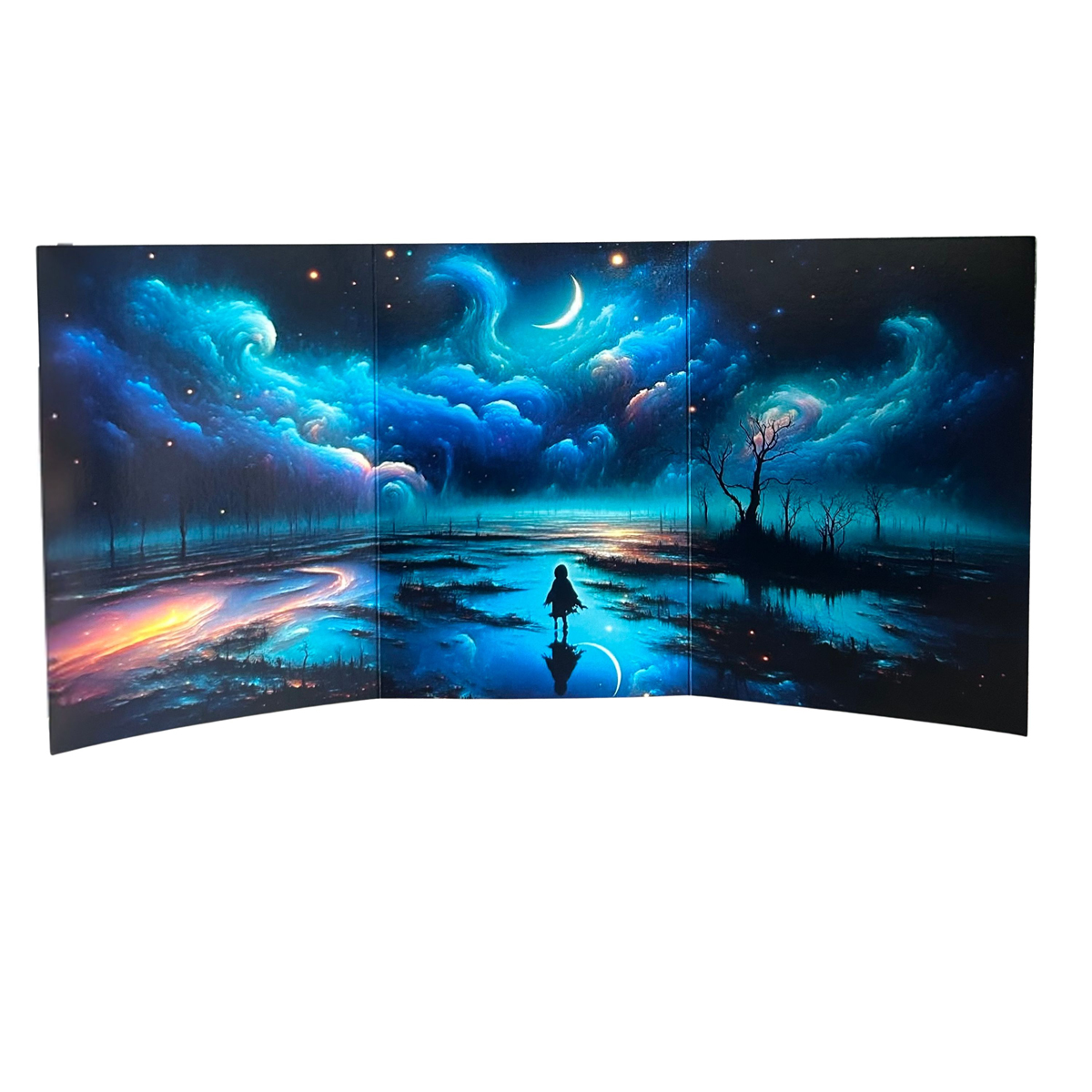 Shadow World Trifold Greeting Card (Self-Sealing)