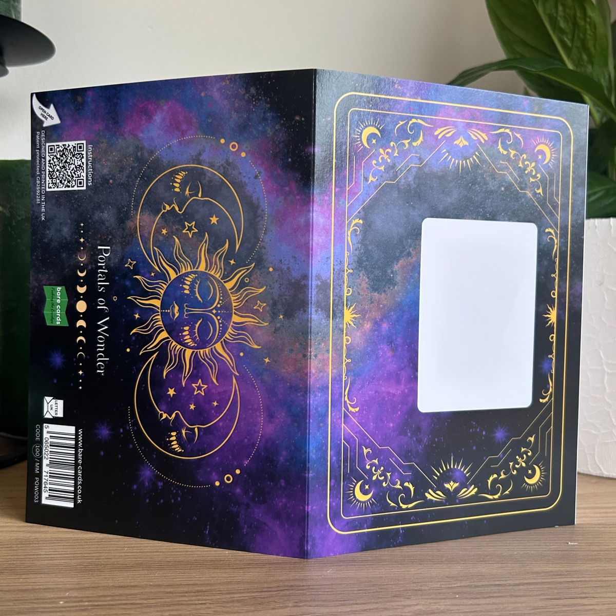 Shadow World Trifold Greeting Card (Self-Sealing)