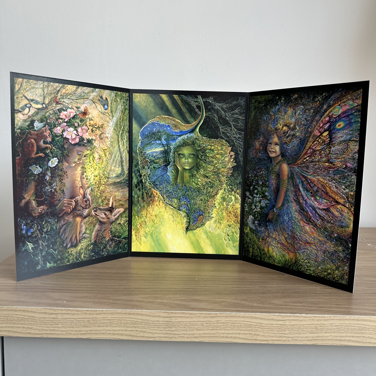 The Wood Nymph Triptych Greeting Card (Self-Sealing)
