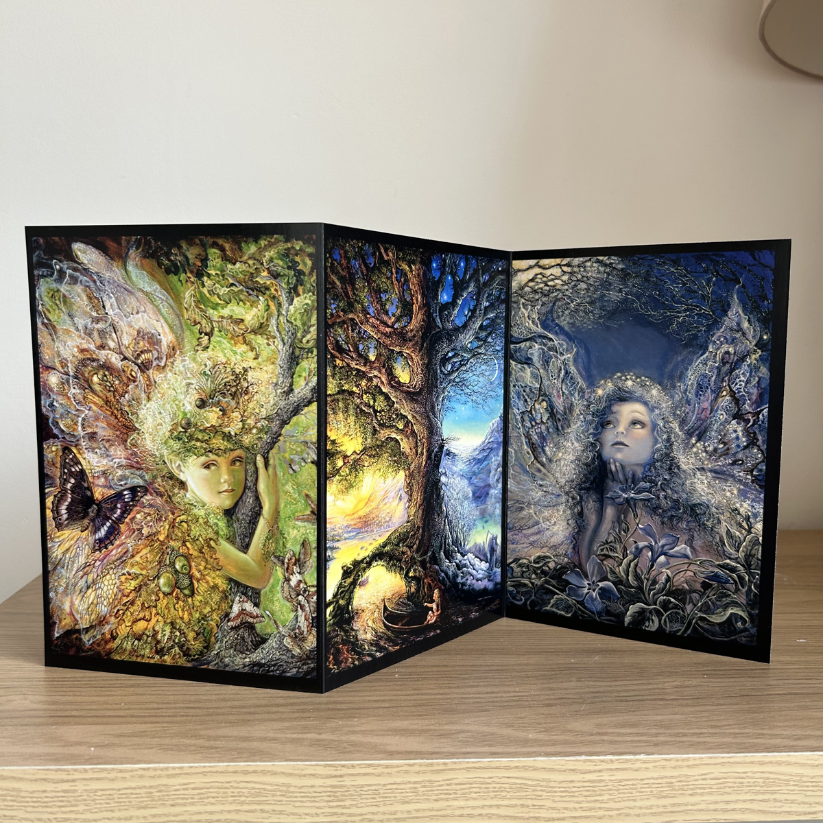 The Oak Fairy Triptych Greeting Card (Self-Sealing)