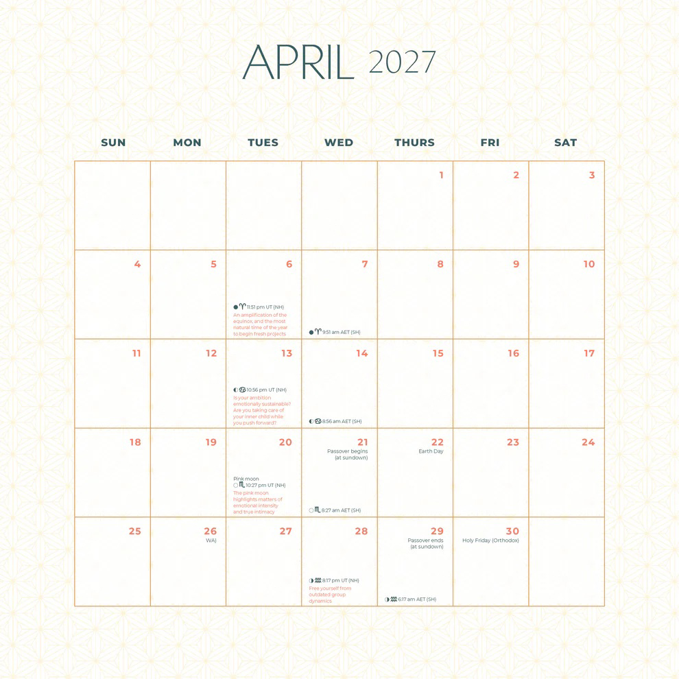 2027 Moon Wall Calendar by Melanie Spears & Melissa Williams
