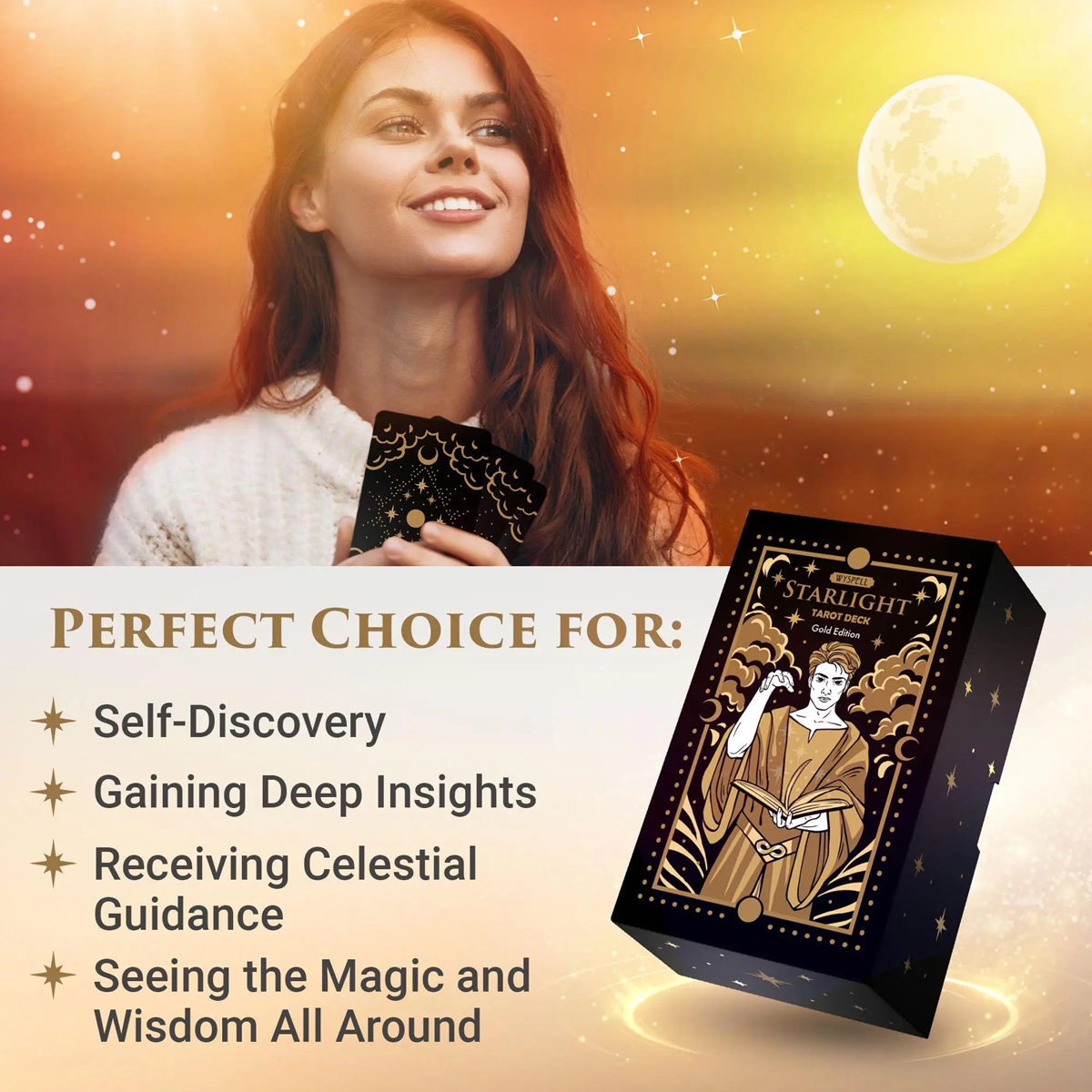 Wyspell Starlight Tarot (Gold Edition)