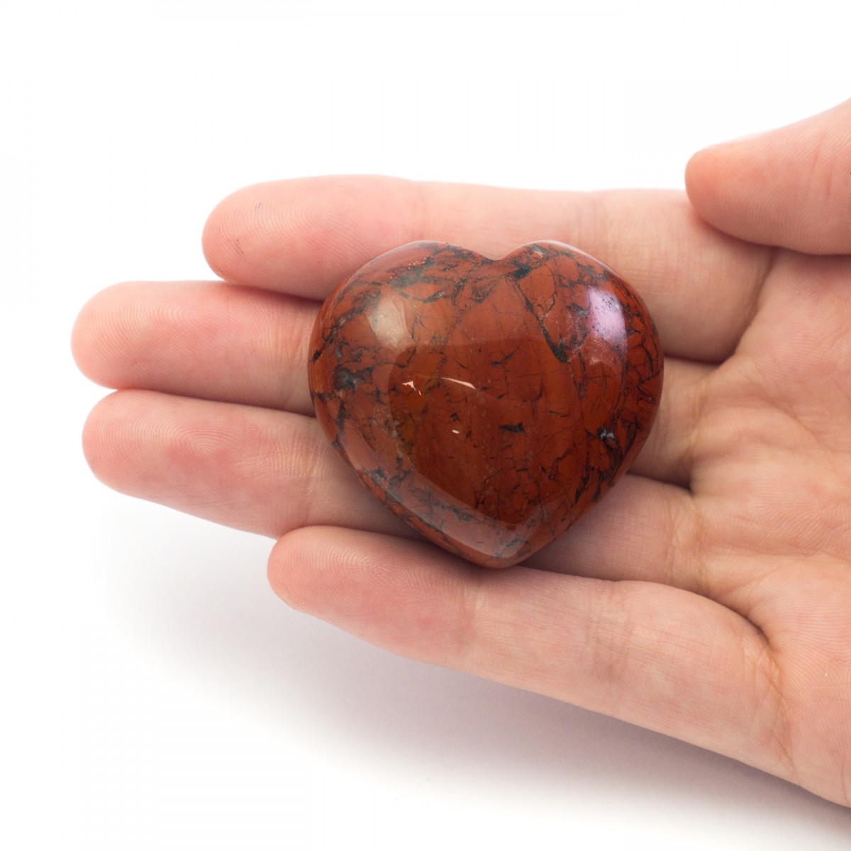 Red Jasper Crystal Heart
