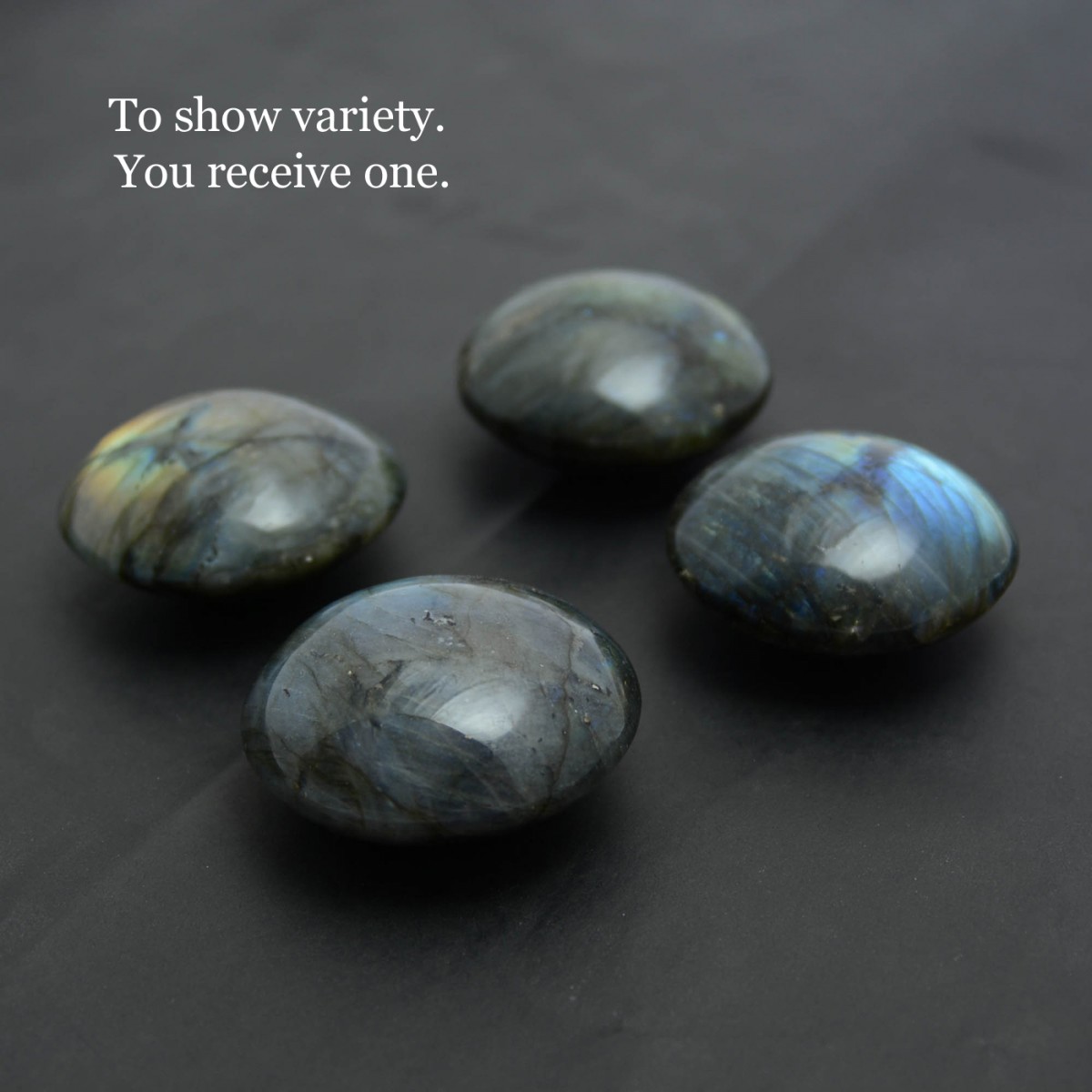 Large Labradorite UFO Palm Stone