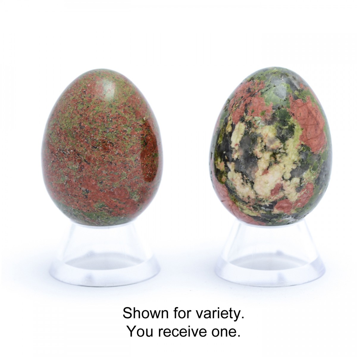 Unakite Crystal Egg (45mm tall)