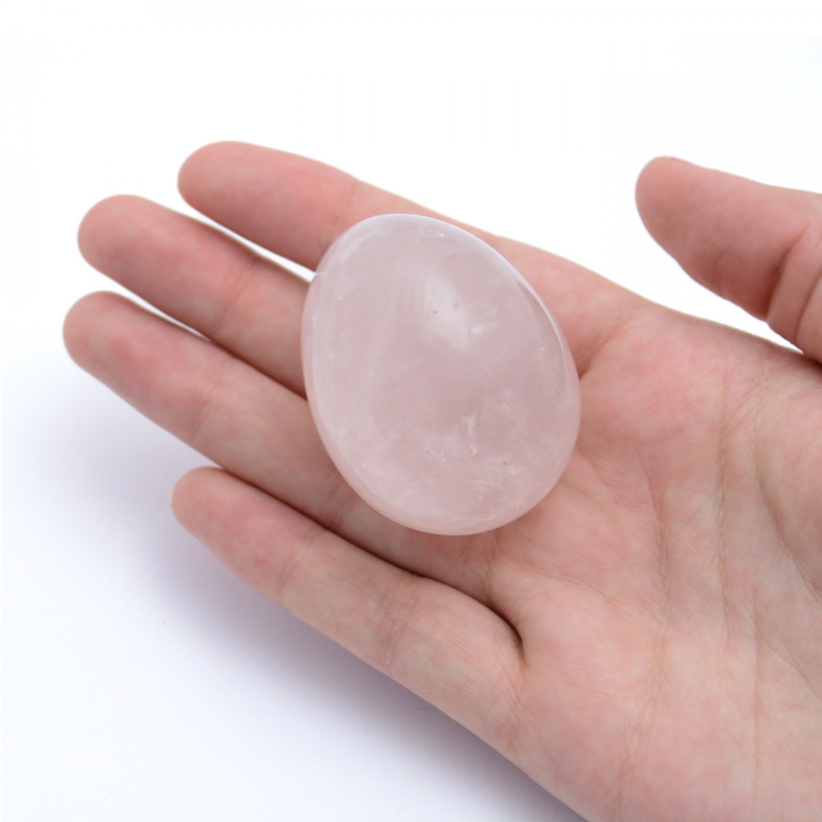 Rose Quartz Crystal Egg (45mm tall)