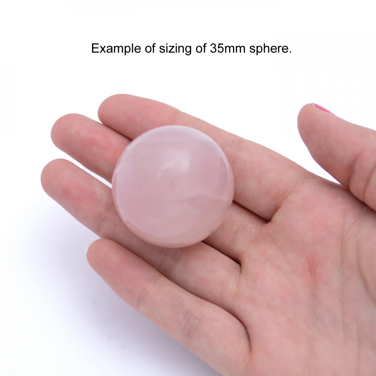 Rose Quartz Crystal Sphere (35mm)