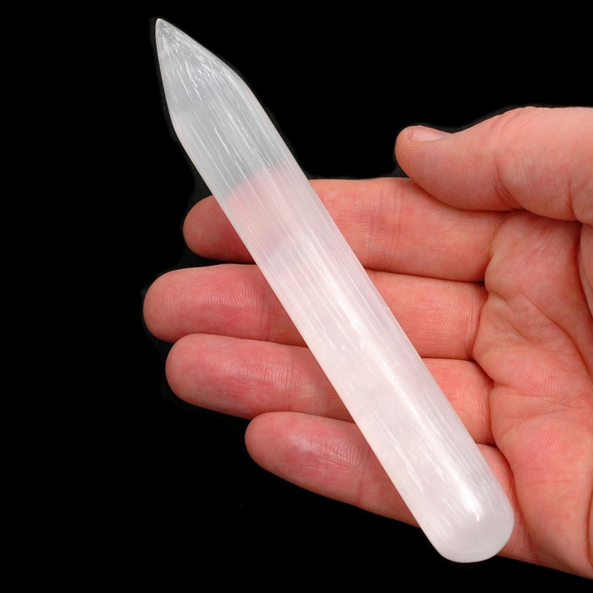 Selenite Pencil Wand (approx 5 1/2 Inches Long)