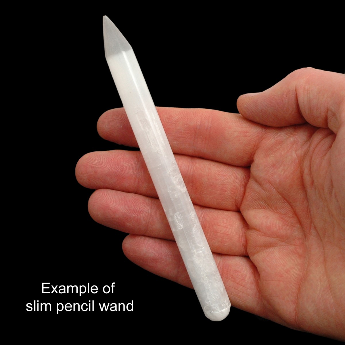 Selenite Pencil Wand (approx 5 1/2 Inches Long)