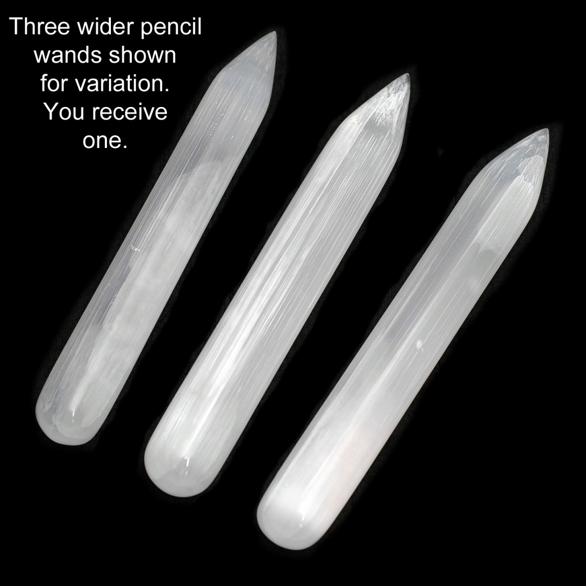 Selenite Pencil Wand (approx 5 1/2 Inches Long)