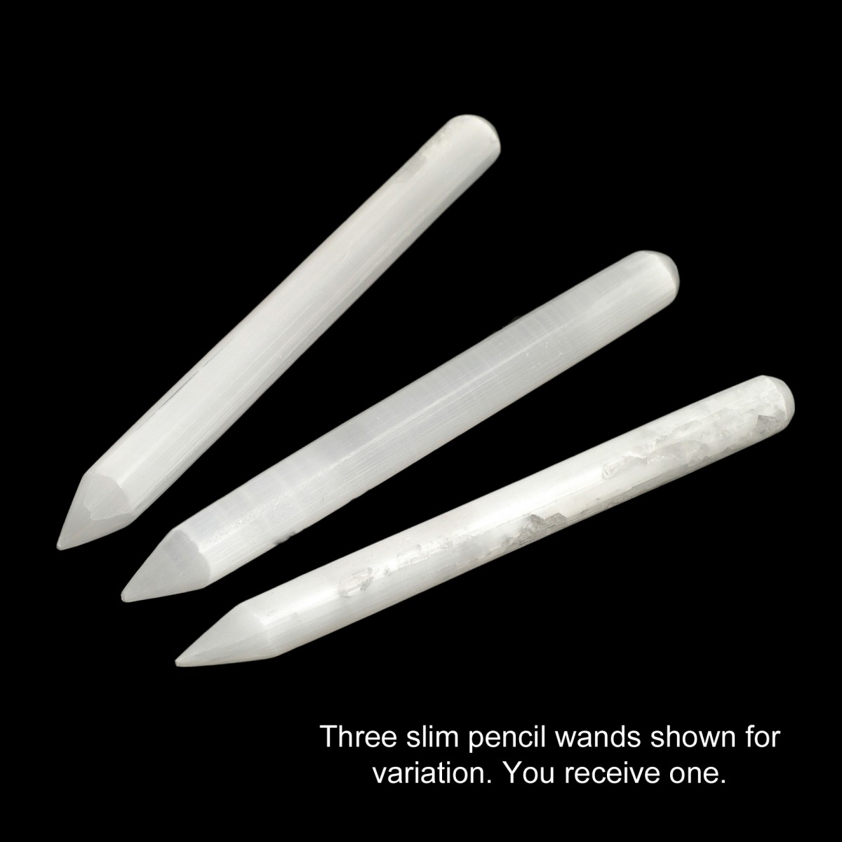 Selenite Pencil Wand (approx 5 1/2 Inches Long)