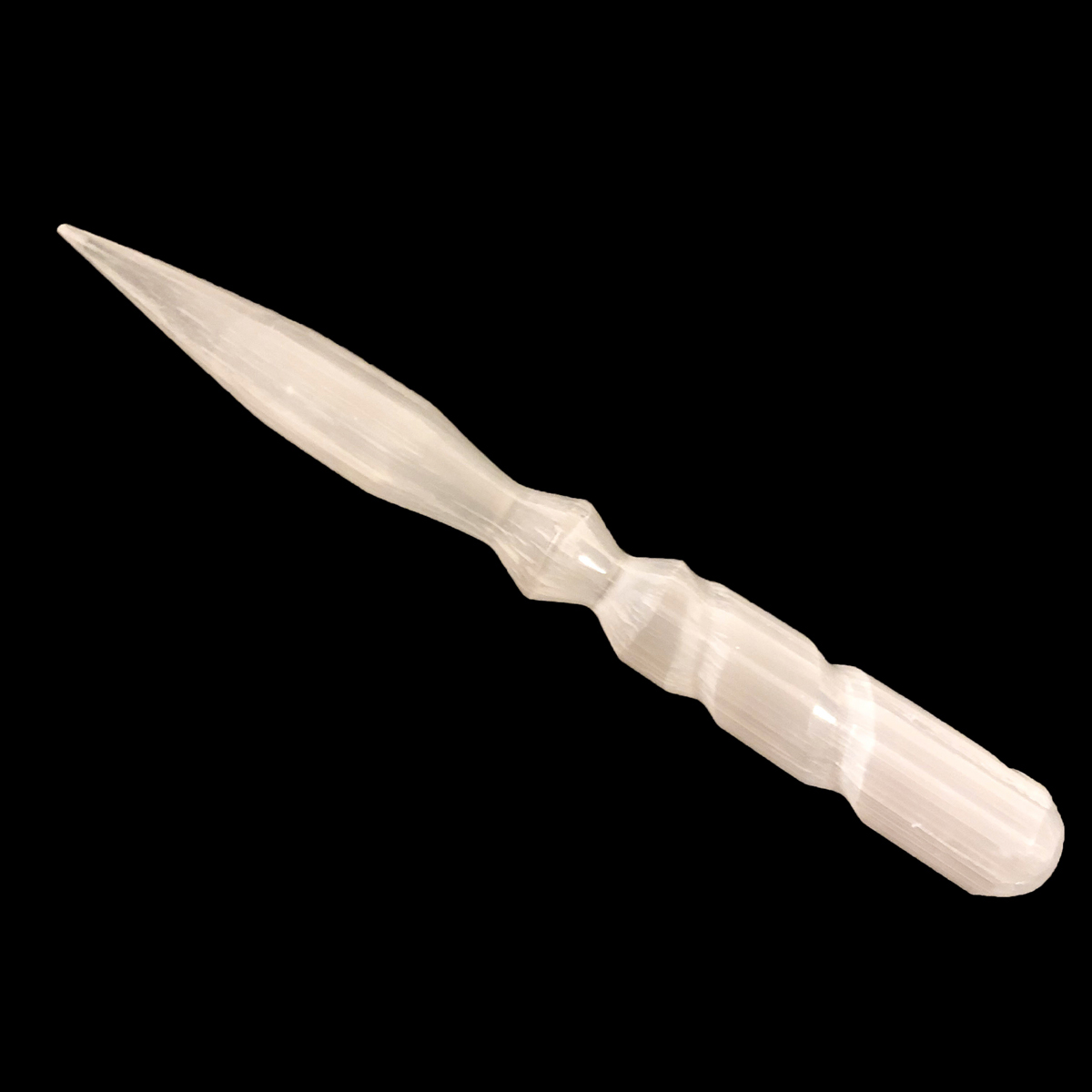 Selenite Spiral Wand (6 Inches)