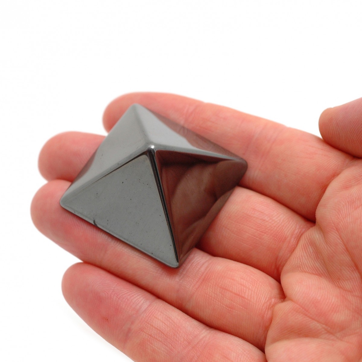 Hematite Crystal Pyramid (40mm Base)