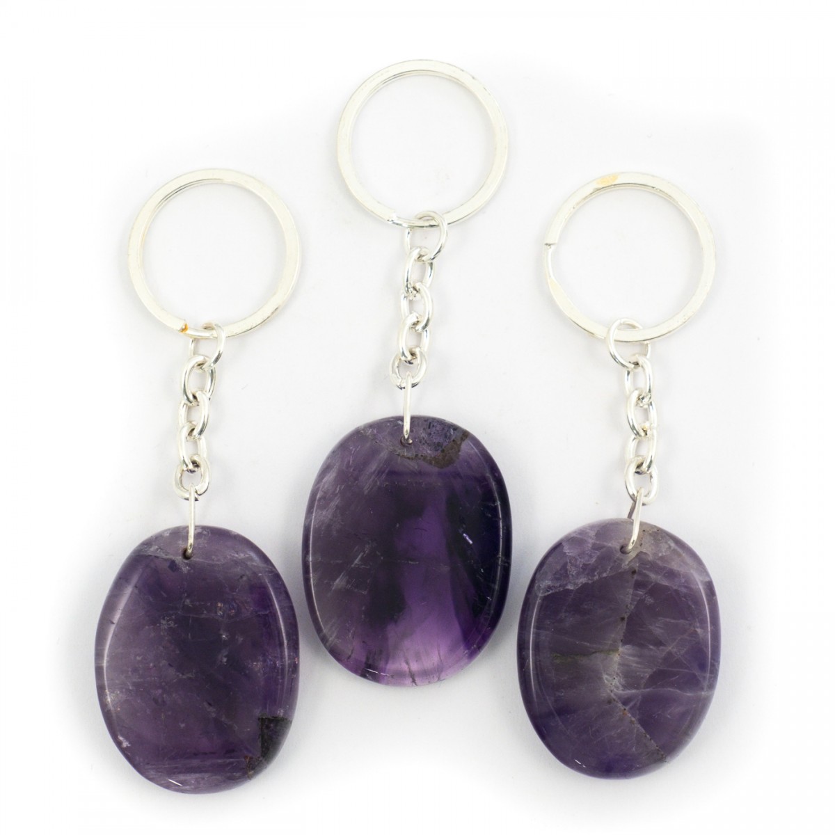 Amethyst Crystal Keyring