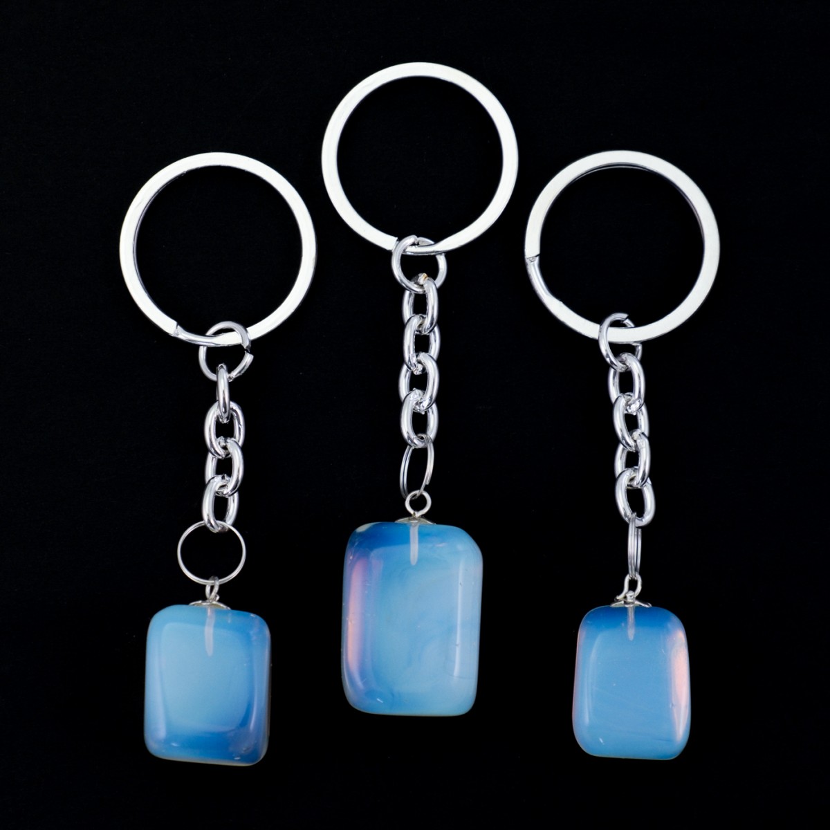 Opalite Tumblestone Keyring