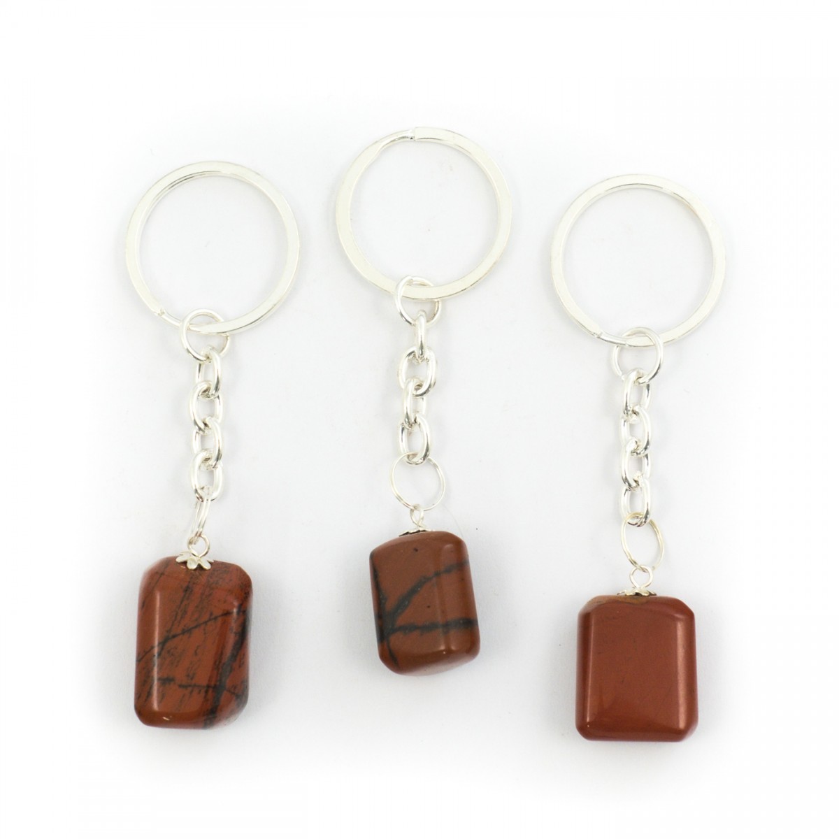 Red Jasper Tumblestone Keyring
