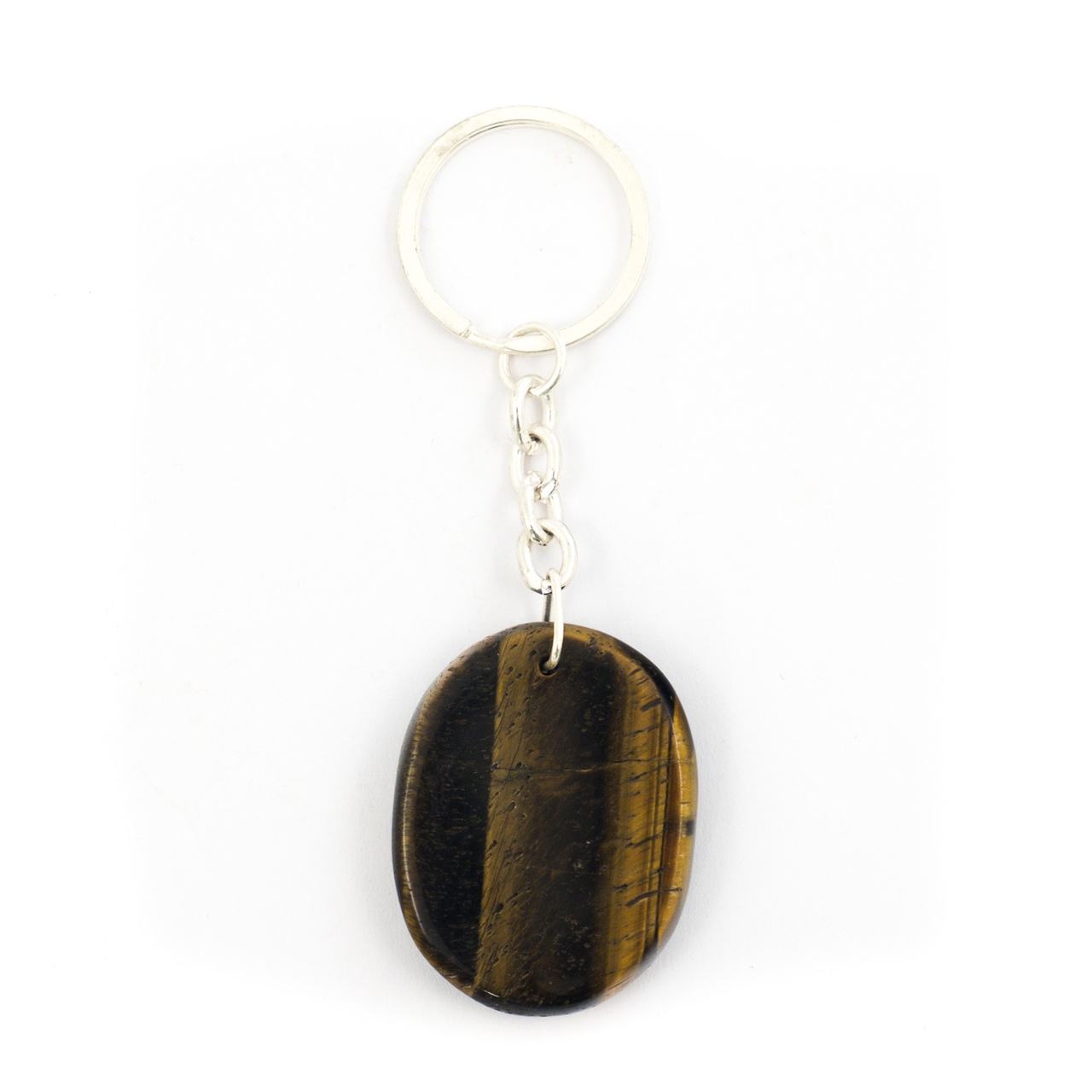 Golden Tigers Eye Crystal Keyring