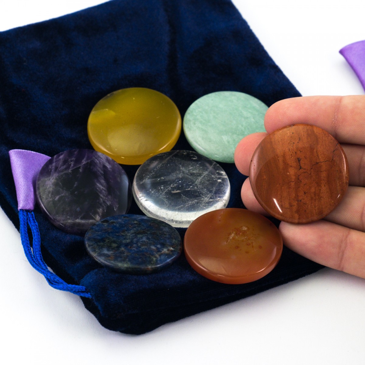 Crystal Chakra Disc Set (Set of 7)
