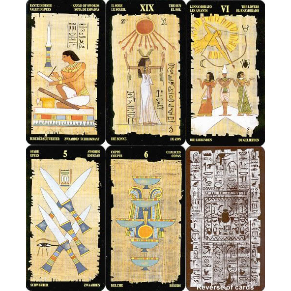 Egyptian Scarabeo Tarot Cards