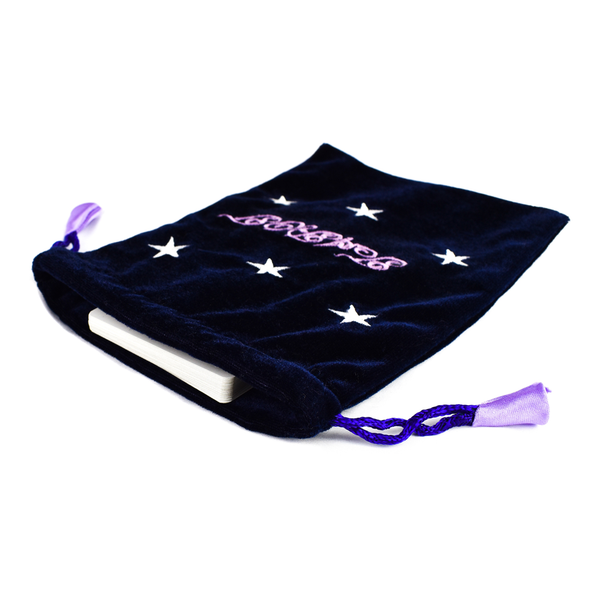 Stars & Tarot Purple Velvet Tarot / Oracle Card Bag