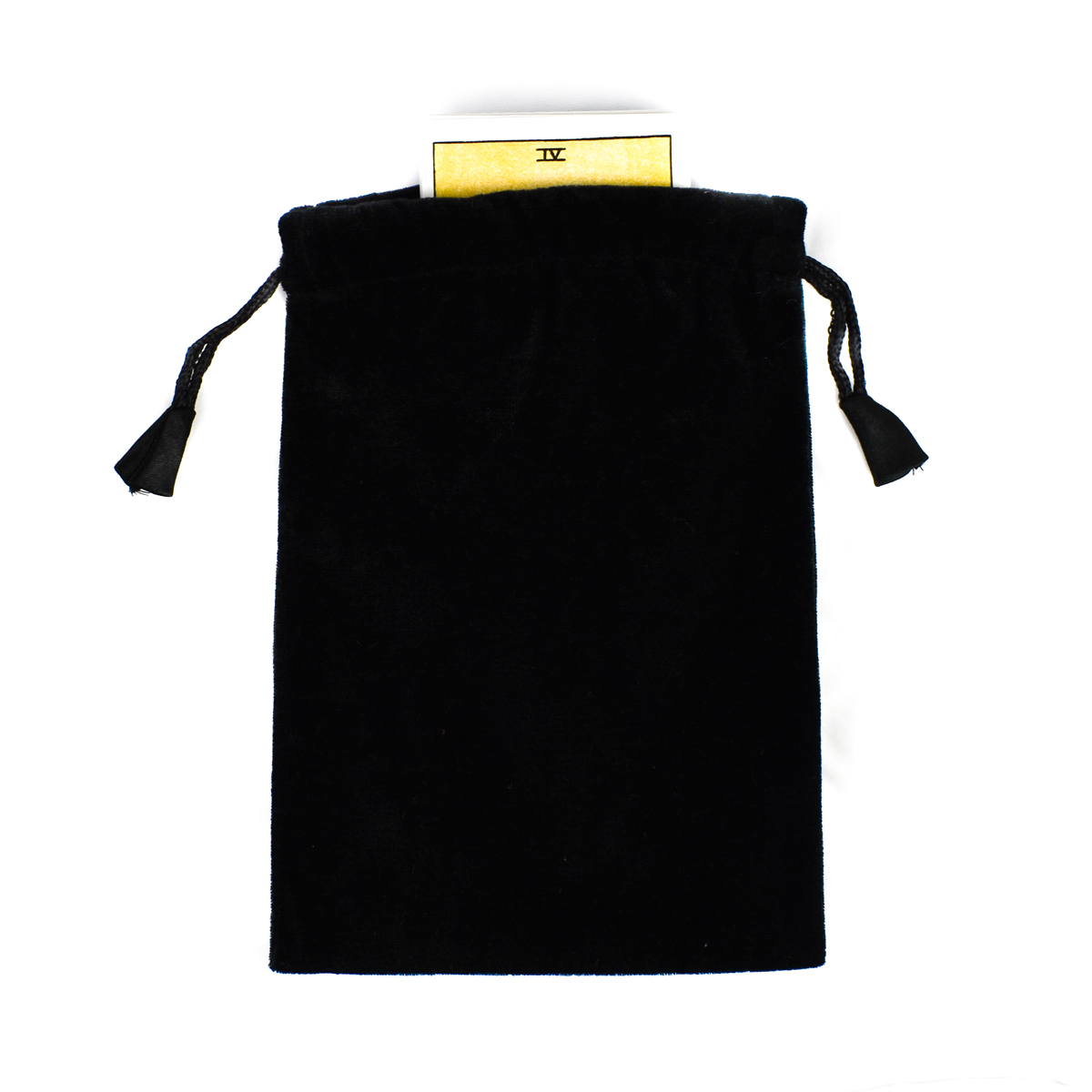 Pentacle Symbol Black Velvet Tarot / Oracle Card Bag