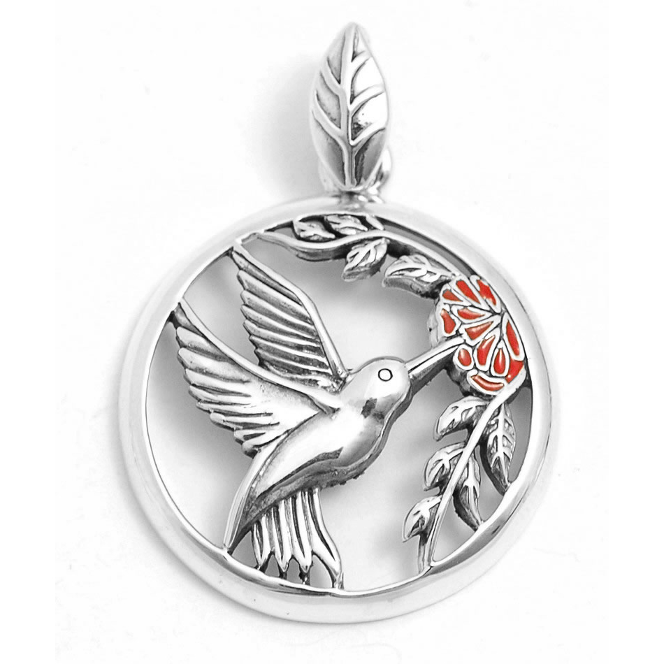 Hummingbird Pendant (Sterling Silver)